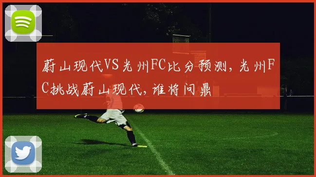 蔚山现代VS光州FC比分预测,光州FC挑战蔚山现代,谁将问鼎